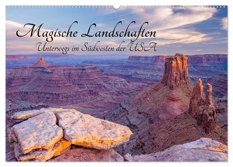 Produktbild: Magische Landschaften - Unterwegs im S&uuml;dwesten der USA (Wandkalender 2026 DIN A2 quer), CALVENDO Monatskalender