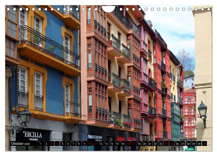 Produktbild: Spaniens Baskenland (Wandkalender 2026 DIN A4 quer), CALVENDO Monatskalender