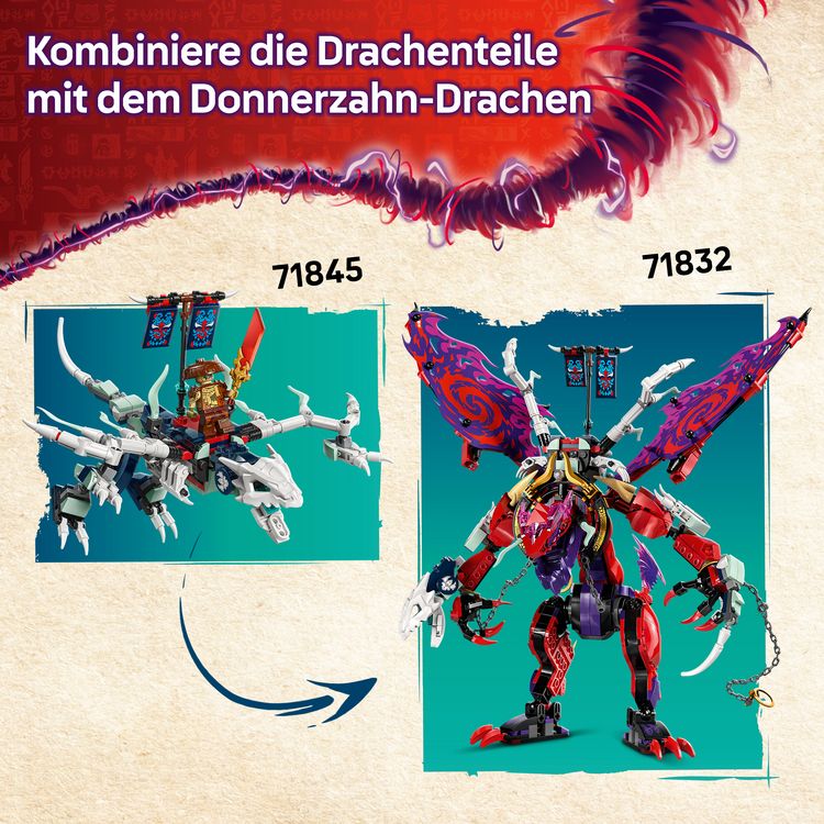 Produktbild: LEGO NINJAGO 2in1 Lloyds Jet-Mech - Set mit Drachen & Figuren - 71845
