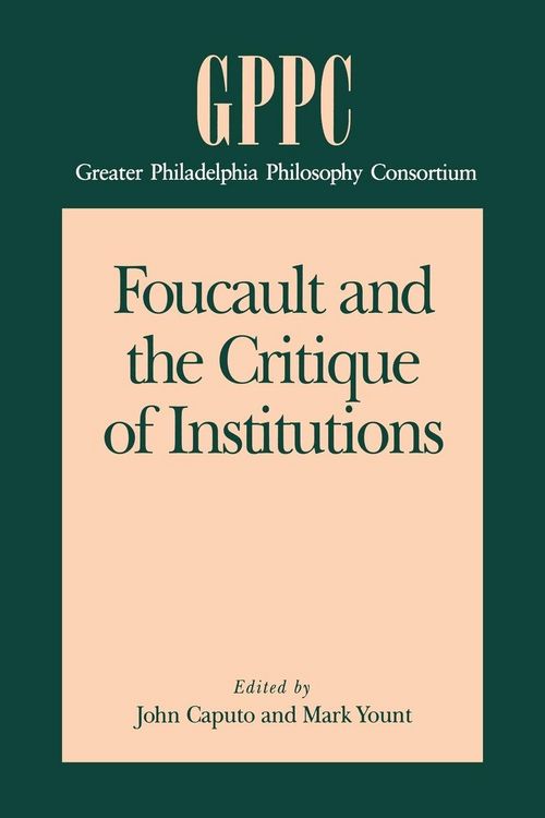 Produktbild: Foucault and the Critique of Institutions