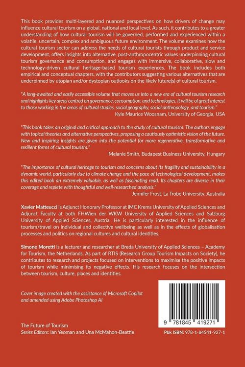 Produktbild: The Future of Cultural Tourism