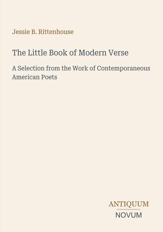 Produktbild: The Little Book of Modern Verse