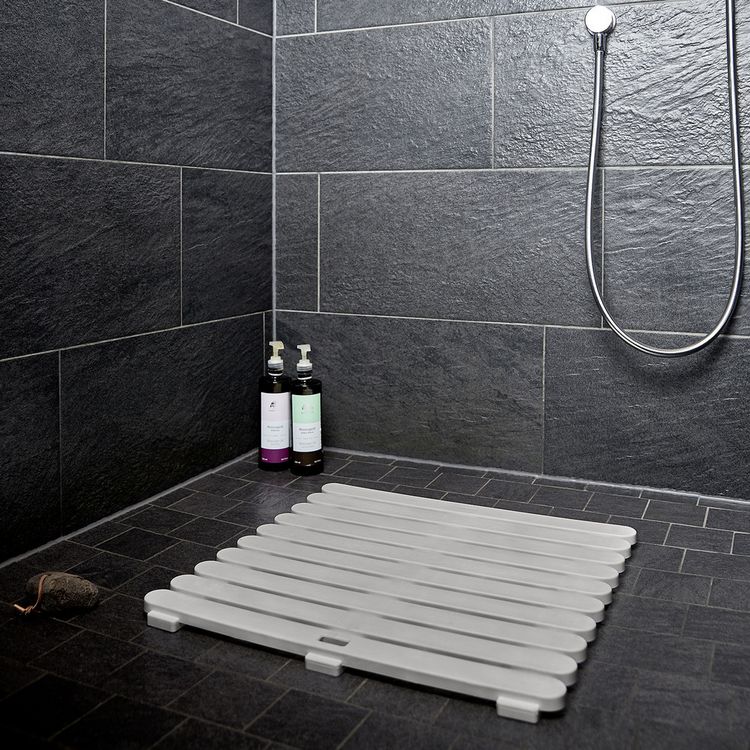 Produktbild: Duschrost Mod. Indoor & Outdoor Taupe, aus stabilem Kunststoff