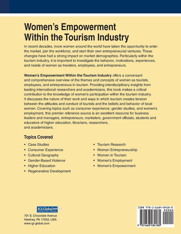 Produktbild: Women's Empowerment Within the Tourism Industry