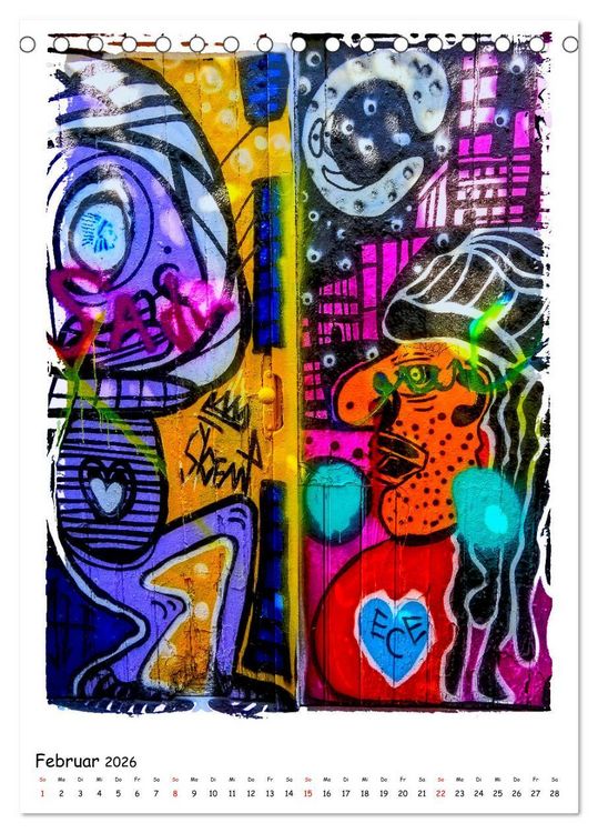 Produktbild: Street Art in Gent (Tischkalender 2026 DIN A5 hoch), CALVENDO Monatskalender