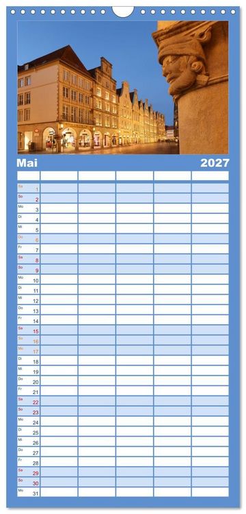 Produktbild: Familienplaner 2027 - Magisches M&uuml;nster mit 5 Spalten (Wandkalender, 21 x 45 cm) CALVENDO