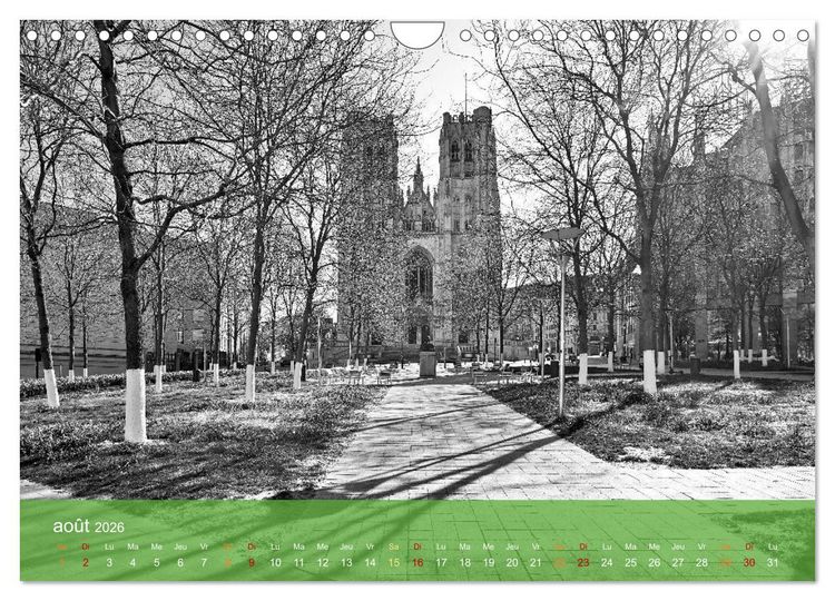 Produktbild: Bruxelles en confinement (Calendrier mural 2026 DIN A4 vertical), CALVENDO calendrier mensuel