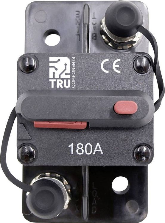 Produktbild: TRU COMPONENTS TC-13596608 Sicherungsautomat 180A Schwarz 1St.