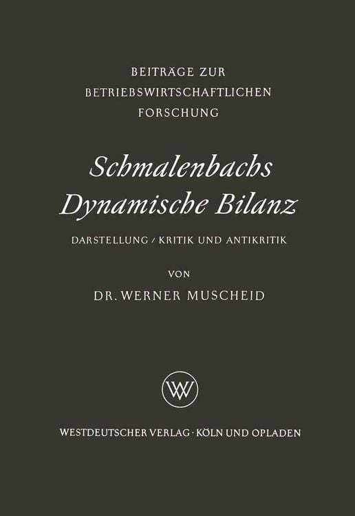 Produktbild: Schmalenbachs Dynamische Bilanz