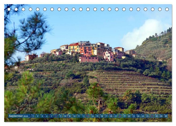 Produktbild: Wege durch die Cinque Terre (Tischkalender 2026 DIN A5 quer), CALVENDO Monatskalender