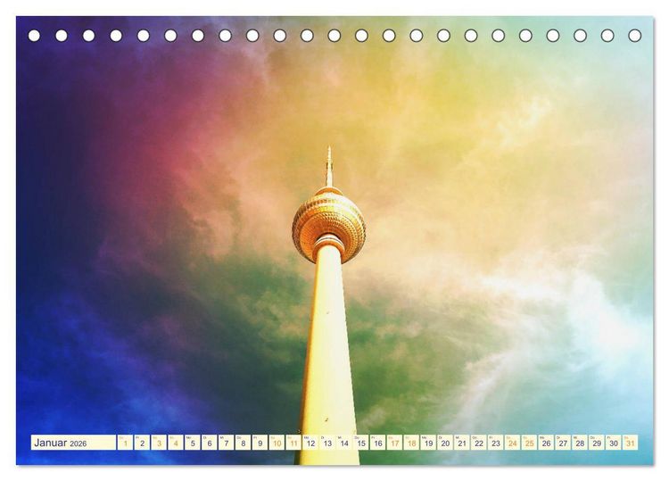 Produktbild: Berlin megacool (Tischkalender 2026 DIN A5 quer), CALVENDO Monatskalender