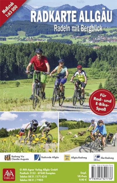 Produktbild: Radkarte Allg&auml;u