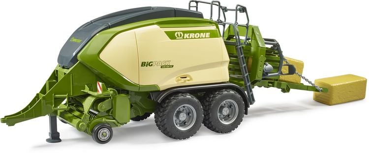 Produktbild: bruder 02033 Krone BiG Pack 1290 HDP VC mit 2 Quaderballen