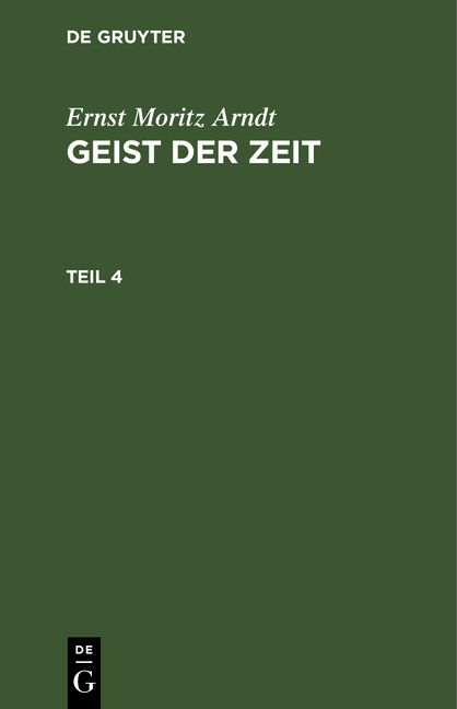 Produktbild: Geist der Zeit. Teil 4