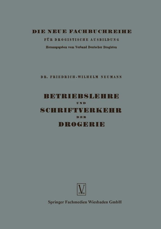 Produktbild: Betriebslehre und Schriftverkehr der Drogerie