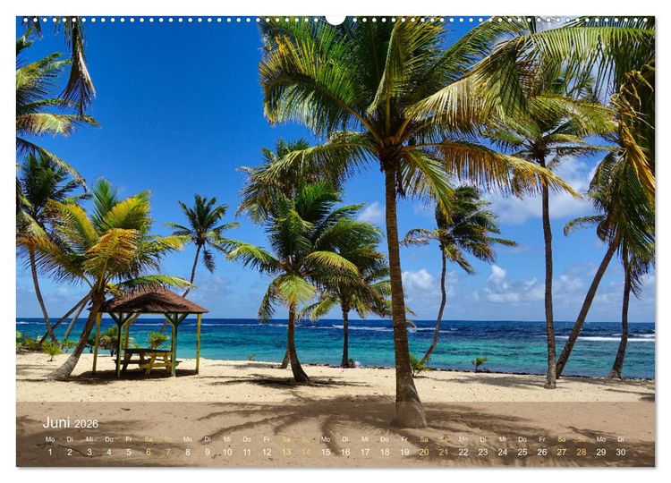 Produktbild: Guadeloupe - Karibische Traumstr&auml;nde (hochwertiger Premium Wandkalender 2026 DIN A2 quer), Kunstdruck in Hochglanz