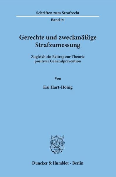 Produktbild: Gerechte und zweckm&auml;&szlig;ige Strafzumessung.