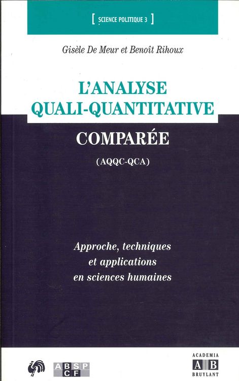 Produktbild: L'analyse quali-quantitative compar&eacute;e (AQQC-QCA)