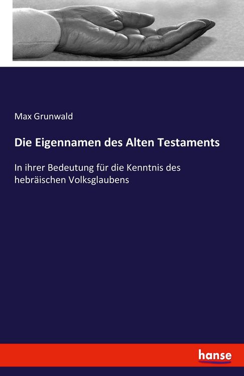 Produktbild: Die Eigennamen des Alten Testaments