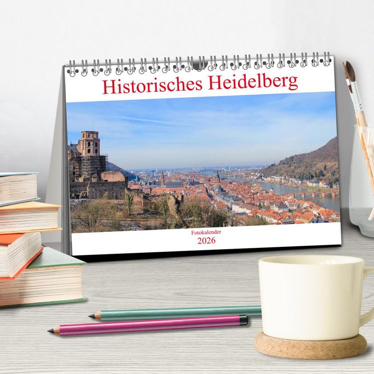 Produktbild: Historisches Heidelberg (Tischkalender 2026 DIN A5 quer), CALVENDO Monatskalender