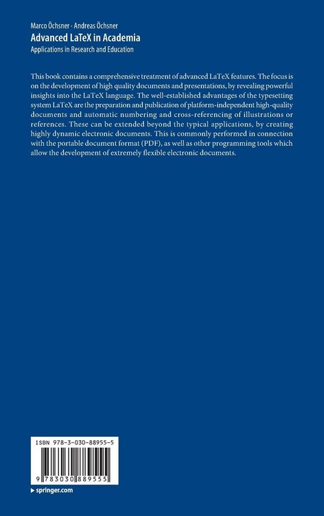 Produktbild: Advanced LaTeX in Academia