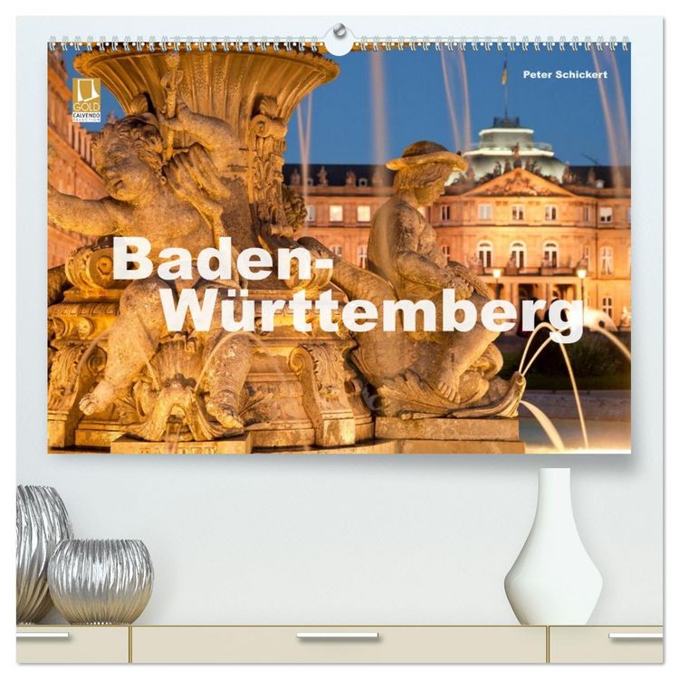 Produktbild: Baden-W&uuml;rttemberg (hochwertiger Premium Wandkalender 2026 DIN A2 quer), Kunstdruck in Hochglanz