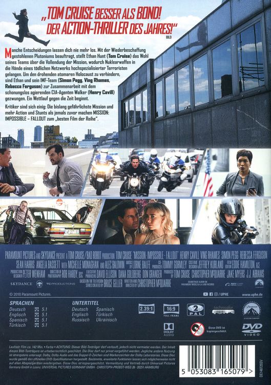 Produktbild: Mission: Impossible 6 - Fallout