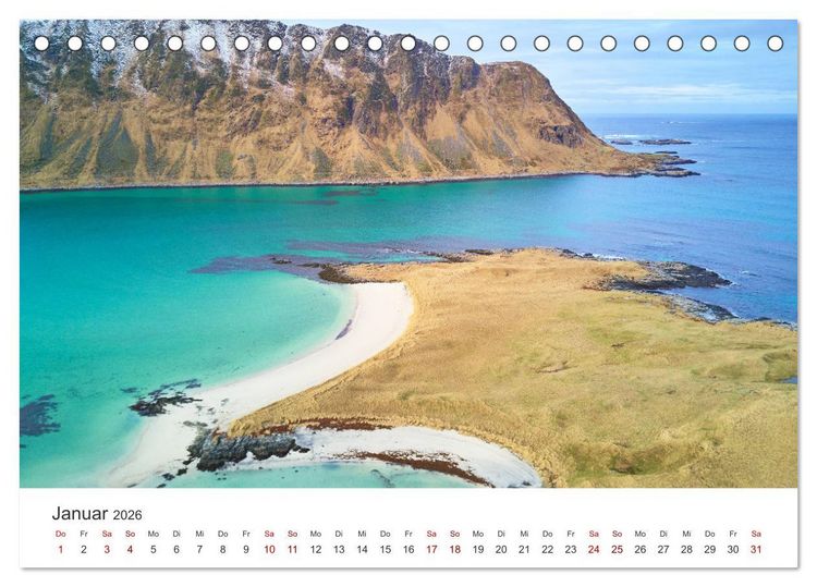 Produktbild: Norwegen - Das wundersch&ouml;ne Land im Norden. (Tischkalender 2026 DIN A5 quer), CALVENDO Monatskalender