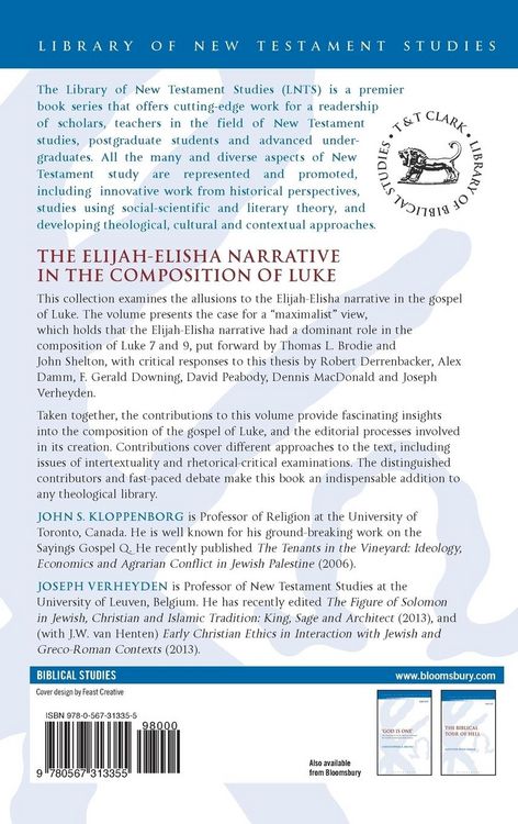 Produktbild: The Elijah-Elisha Narrative in the Composition of Luke