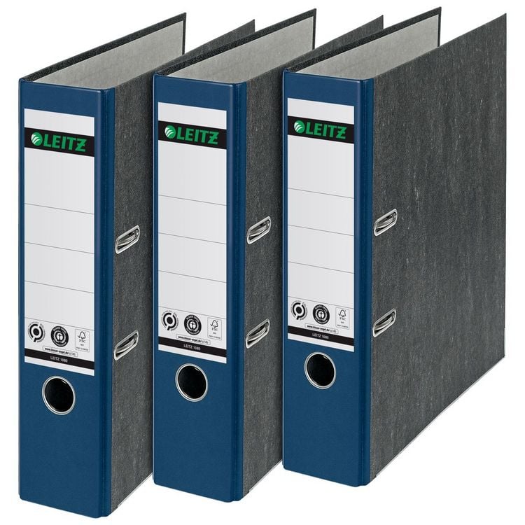 Produktbild: Ordner A4 Leitz blau 80mm