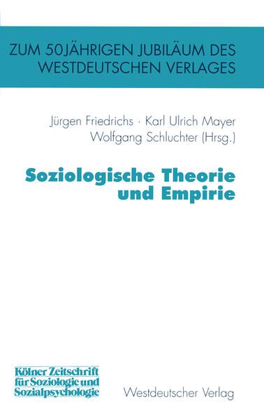 Produktbild: Soziologische Theorie und Empirie