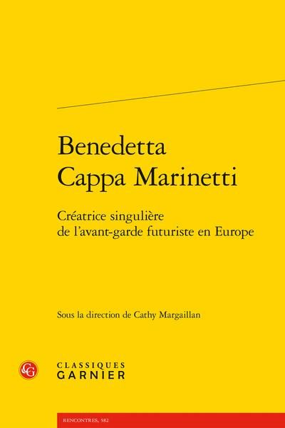 Produktbild: Benedetta Cappa Marinetti: Creatrice Singuliere de l Avant Garde