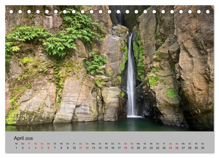 Produktbild: Azoren - Gr&uuml;ne Inseln im Atlantik 2026 (Tischkalender 2026 DIN A5 quer), CALVENDO Monatskalender