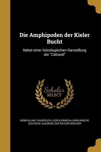 Produktbild: Die Amphipoden der Kieler Bucht