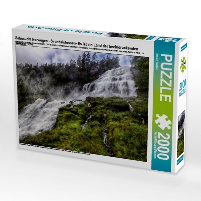 Produktbild: Sehnsucht Norwegen - Svandalsfossen- Es ist ein Land der beeindruckenden Wasserf&auml;lle (Puzzle)
