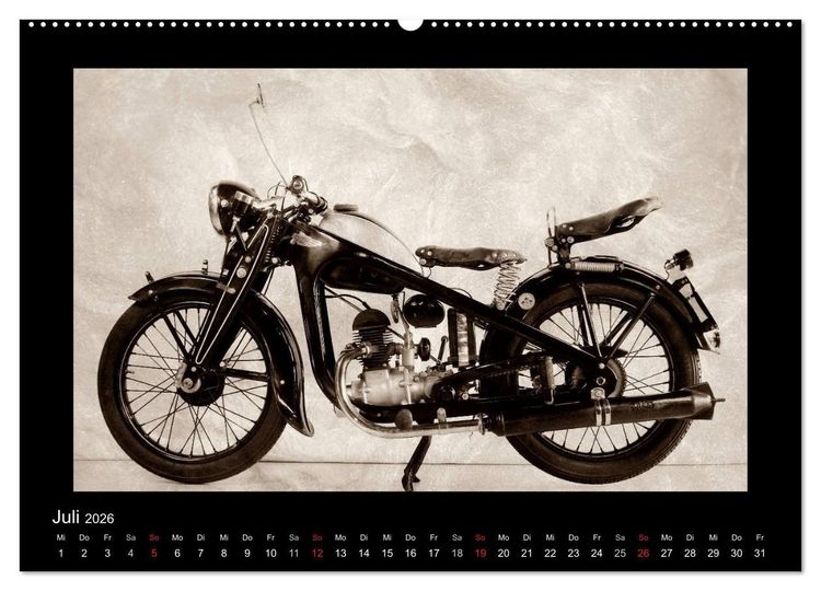 Produktbild: Motorrad Oldtimer aus &Ouml;sterreich (hochwertiger Premium Wandkalender 2026 DIN A2 quer), Kunstdruck in Hochglanz