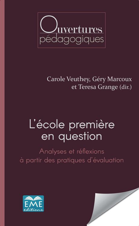 Produktbild: L'&eacute;cole premi&egrave;re en question.