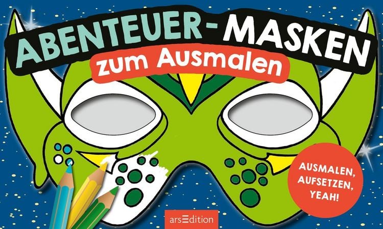 Produktbild: Abenteuer-Masken zum Ausmalen