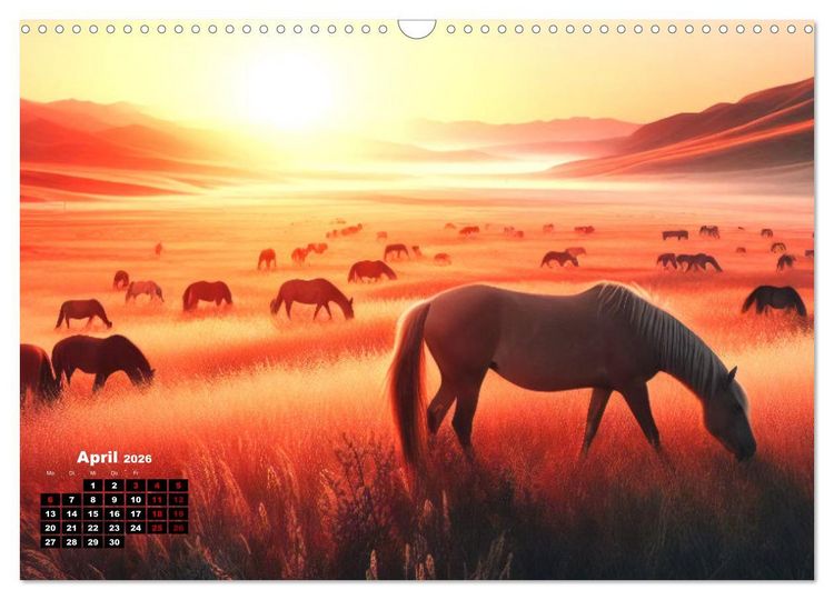 Produktbild: Pr&auml;rie Welten - Ein Kalender, der die Seele der Pr&auml;rie einf&auml;ngt. (Wandkalender 2026 DIN A3 quer), CALVENDO Monatskalender