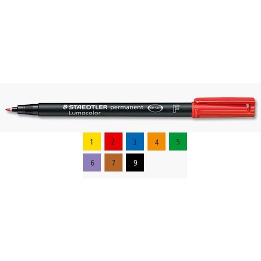 Produktbild: STAEDTLER Universalstift Lumocolor 318 permanent F, rot