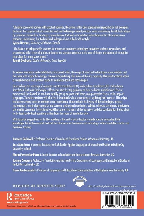 Produktbild: Translation Tools and Technologies