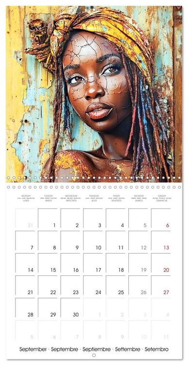 Produktbild: Artistic African Grace (Wall Calendar 2026 12 &times; 12 Inch) CALVENDO 12 Month Wall Calendar
