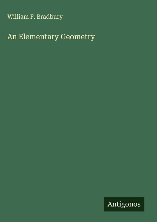 Produktbild: An Elementary Geometry