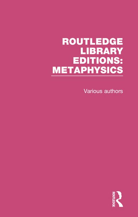 Produktbild: Routledge Library Editions: Metaphysics