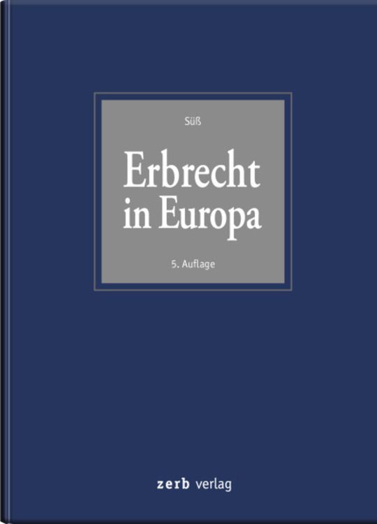 Bild vom Artikel Erbrecht in Europa vom Autor Rembert Süss