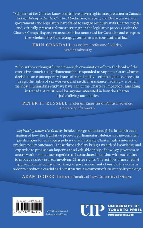 Produktbild: Legislating under the Charter
