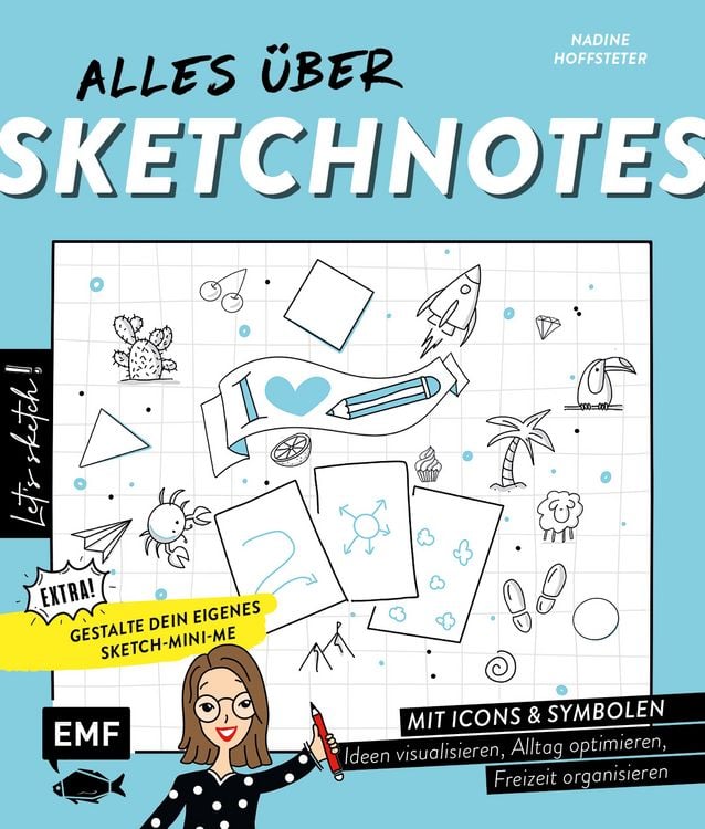 Produktbild: Let's sketch! Alles &uuml;ber Sketchnotes &ndash; Mit Icons und Symbolen Ideen visualisieren, Alltag optimieren, Freizeit organisieren