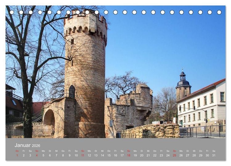 Produktbild: Jena in Th&uuml;ringen (Tischkalender 2026 DIN A5 quer), CALVENDO Monatskalender
