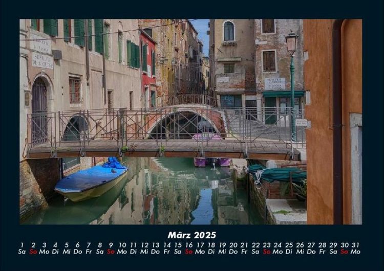 Produktbild: Venedigs Sch&ouml;nheit 2025 Fotokalender DIN A4