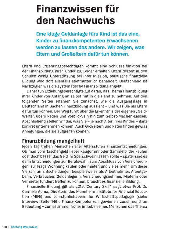 Produktbild: Geld anlegen f&uuml;r Kinder